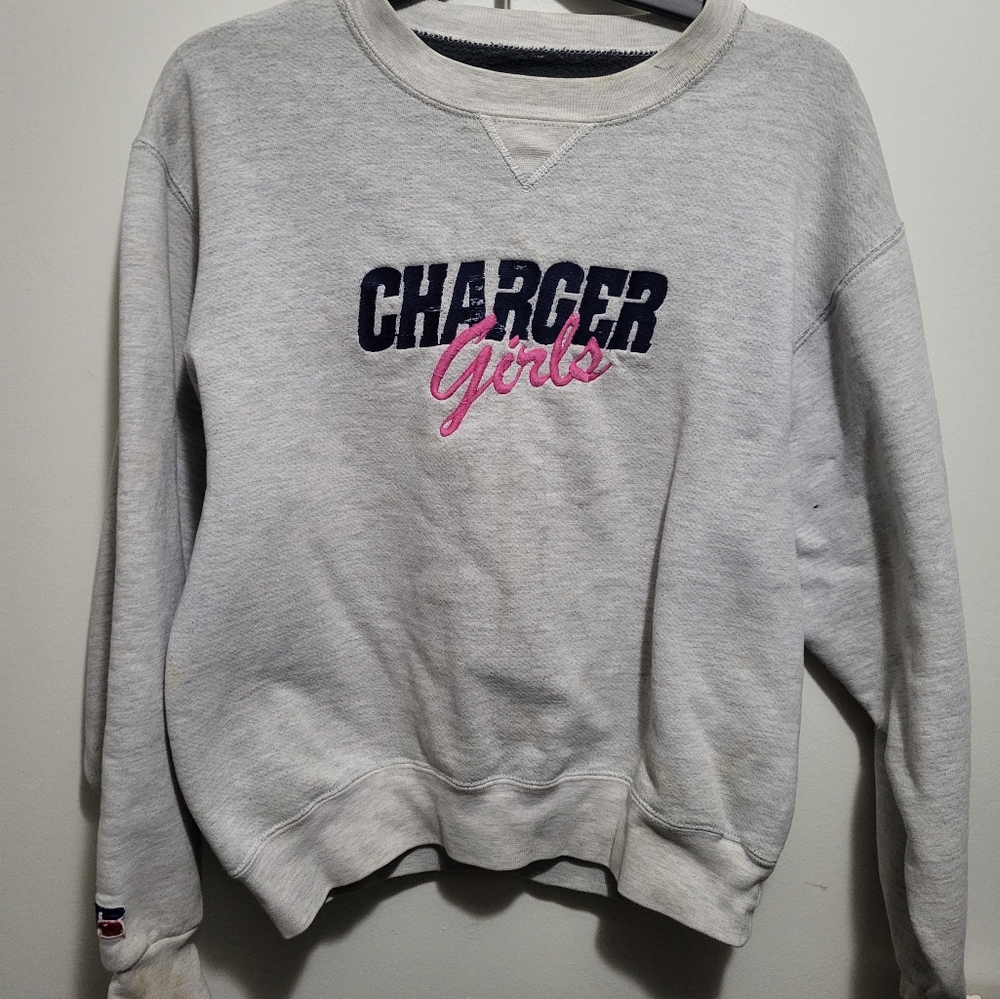 NFL charger girl team apparel. Vintage 1990s. Sweatshirt